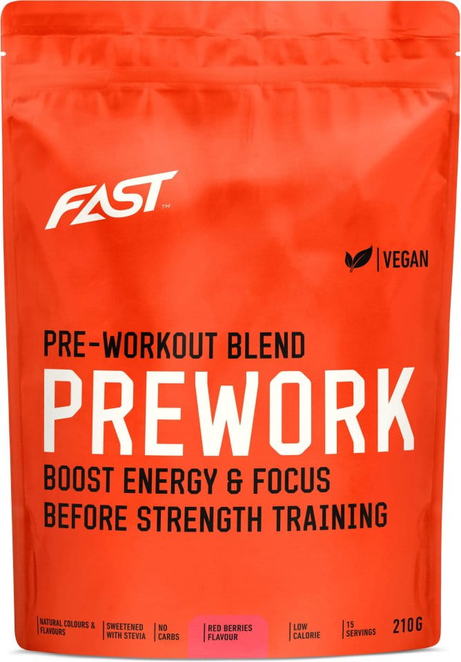 Pre-training stimulants FAST PRE-WORKOUT 210G RED BERRIES