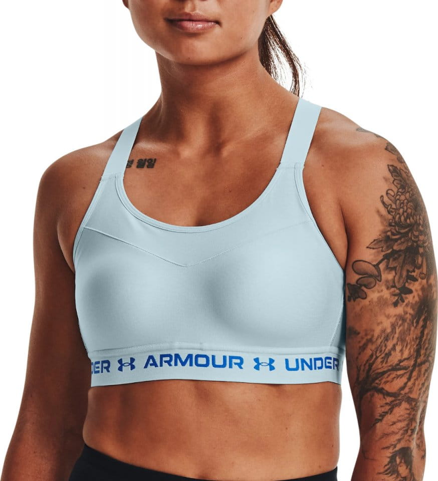 Under Armour Women's High Crossback Zip Heather Sports Bra