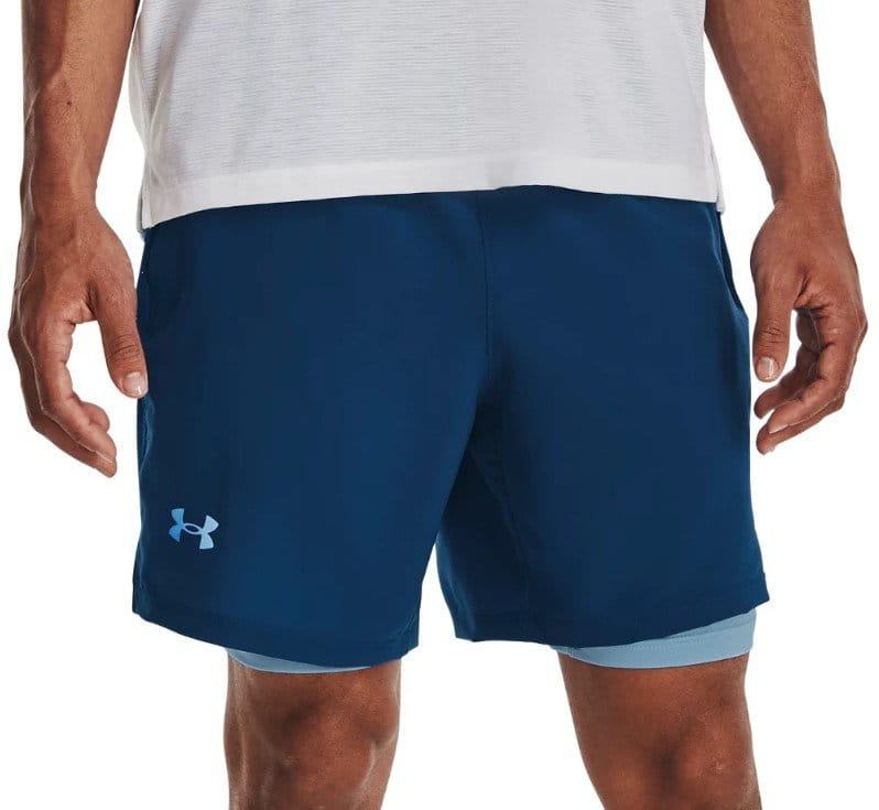 Shorts Under Armour UA LAUNCH 7 2-IN-1 SHORT-BLU
