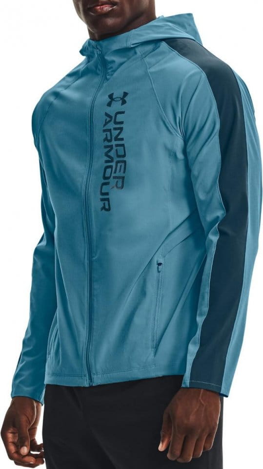 Hooded jacket Under Armour UA OutRun the STORM Jacket-BLU - Top4Running.com