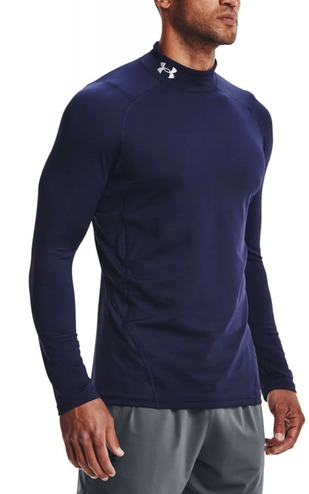 Long-sleeve T-shirt Under UA CG Armour Fitted Mock-NVY - Top4Running.com
