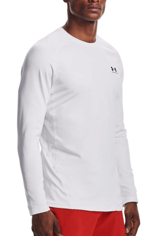 Long-sleeve T-shirt Under UA CG Armour Fitted Crew-WHT