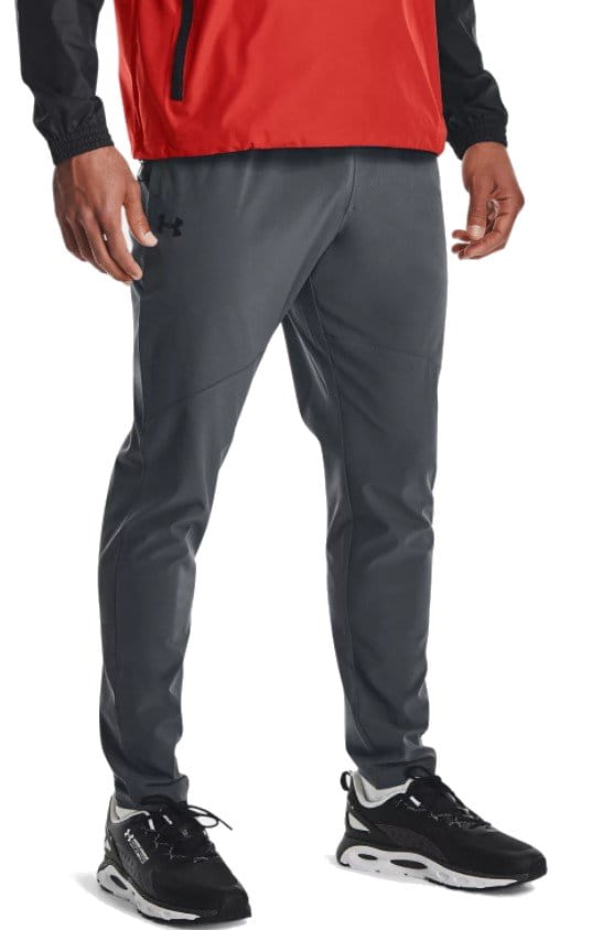 Under Armour Stretch Woven Pants Sports Tapered Man, Black