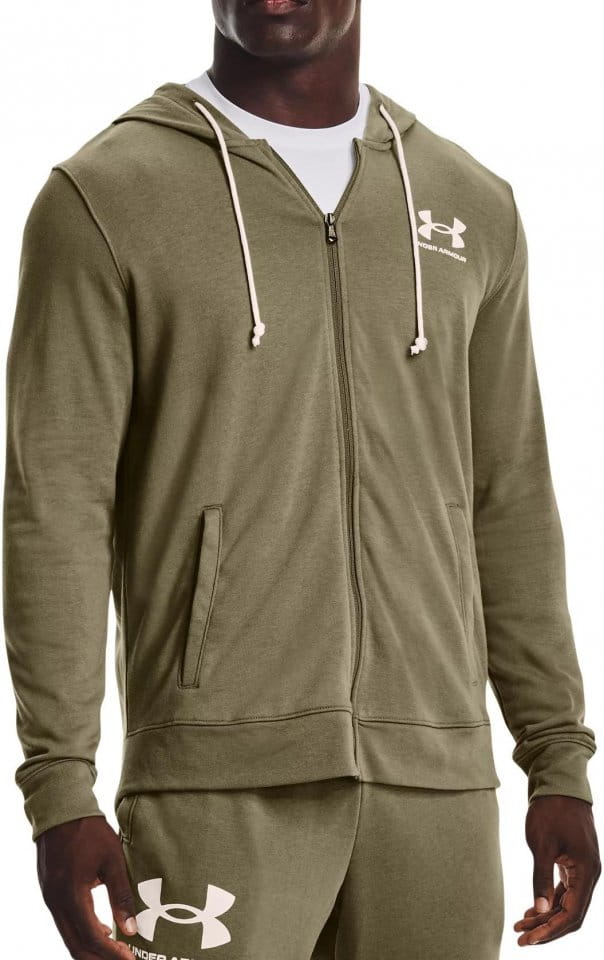 Hooded sweatshirt Under Armour UA Rival Terry LC FZ-GRN - Top4Running.com