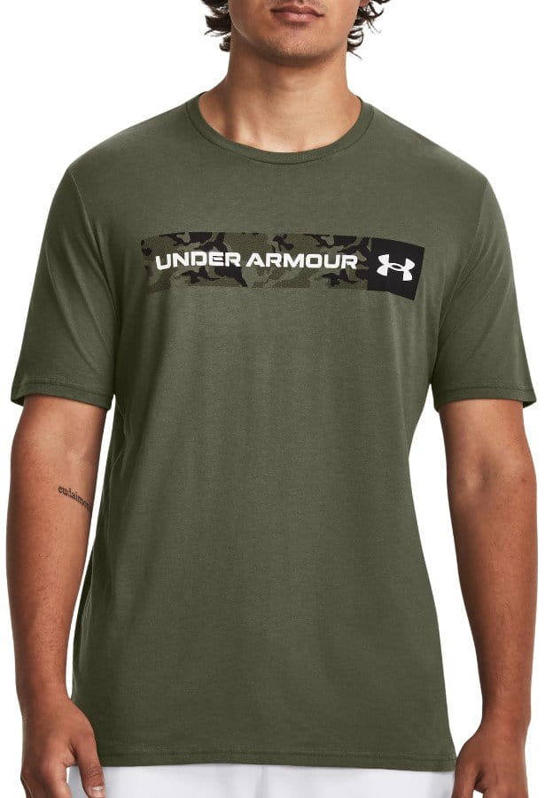 T-shirt Under Armour UA CAMO CHEST STRIPE SS-GRN