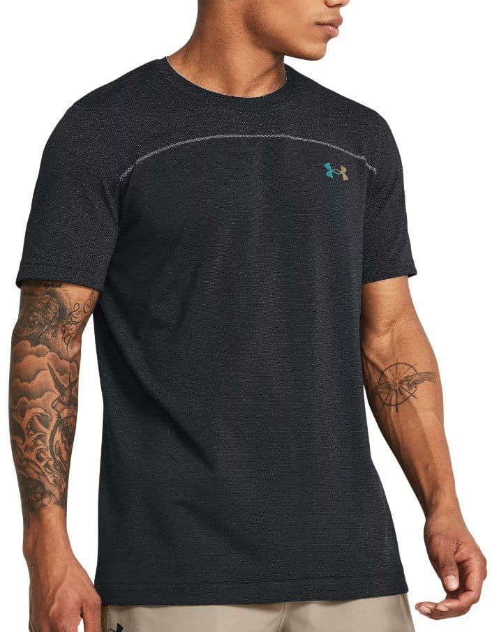 T-shirt Under Armour UA Rush Seamless Wordmark SS-BLK