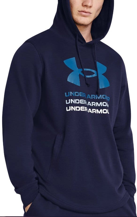 Hooded sweatshirt Under Armour UA Rival Terry Graphic Hood-BLU