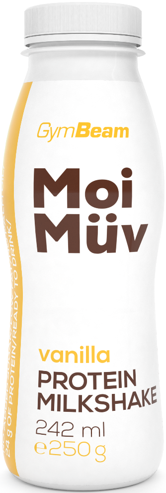 Protein milk drink GymBeam MoiMüv 242 ml vanilla