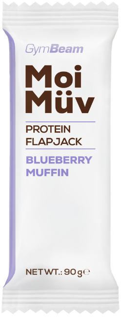 Protein bar GymBeam Flapjack 90 g blueberry muffin