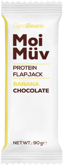 Protein bar GymBeam Flapjack 90 g banana chocolate