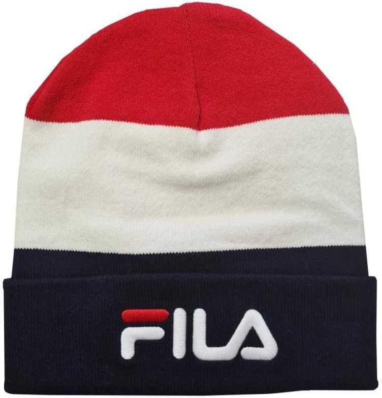 Hat Fila BLOCKED SLOUCHY BEANIE with linear logo