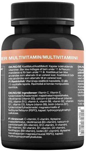 Vitamins and minerals Pure Power Multivitamin 100 capsules