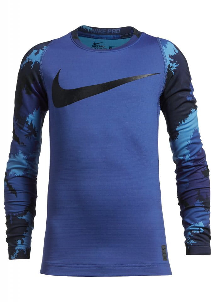 Long-sleeve T-shirt Nike B NP HPRWM TOP LS AOP CREW - Top4Running.com