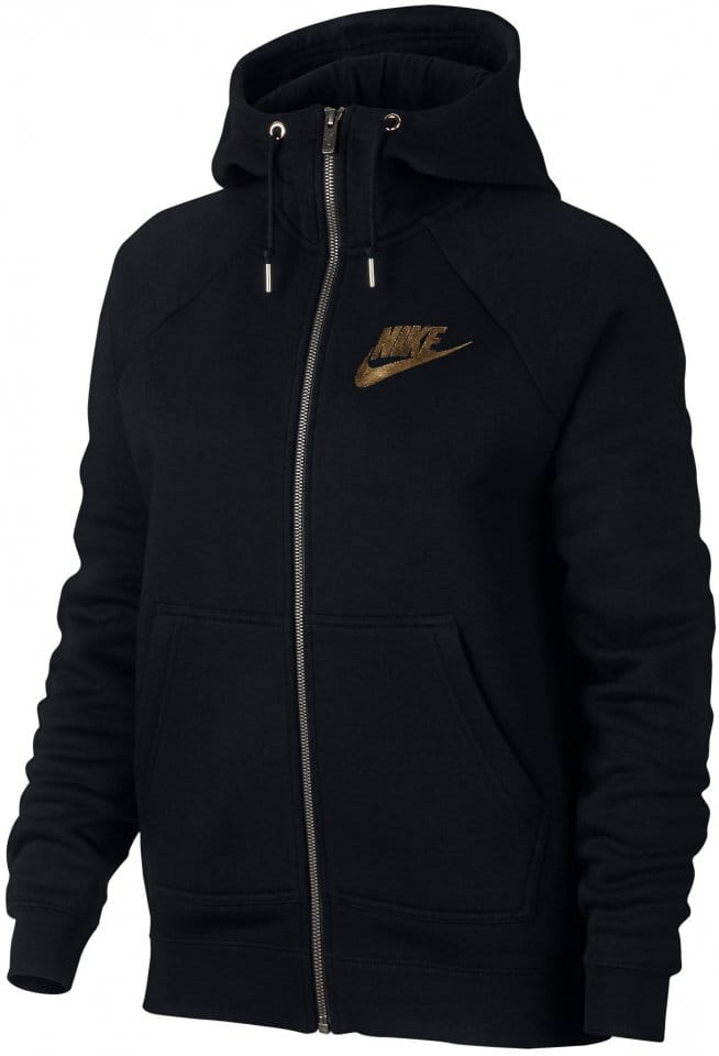 Hooded sweatshirt Nike W NSW RALLY HOODIE FZ METALLIC - Top4Running.com