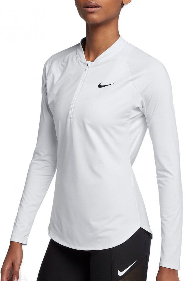 Long-sleeve T-shirt Nike W NKCT PURE TOP LS HZ - Top4Running.com