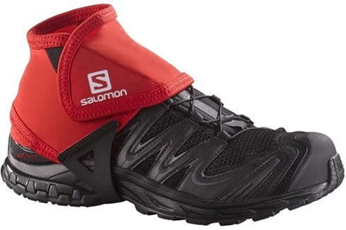 Sleeves and Salomon TRAIL GAITERS LOW BRIGHT RED