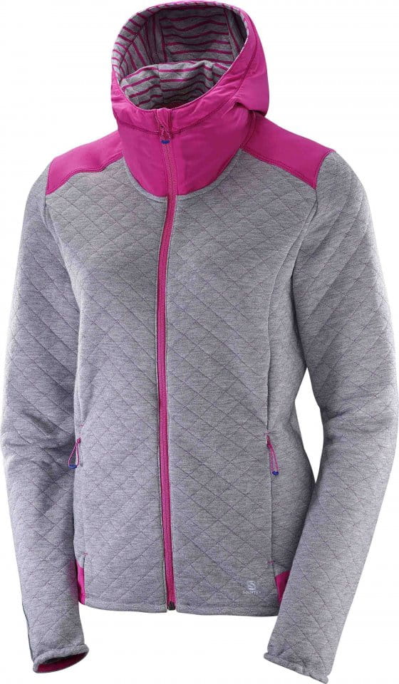 Hooded jacket Salomon ELEVATE FZ MID W - Top4Running.com