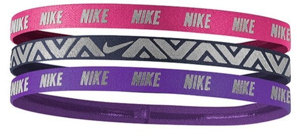 Headband Nike METALLIC HAIRBANDS 3 PACK