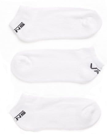 Socks Vans MN CLASSIC LOW (9.5-13, 3PK) White - Top4Running.com