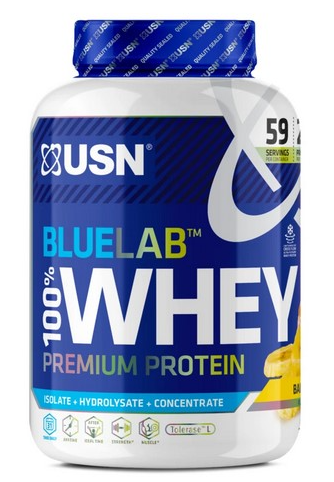 powders USN BlueLab 100% Whey Premium Protein banana 2kg