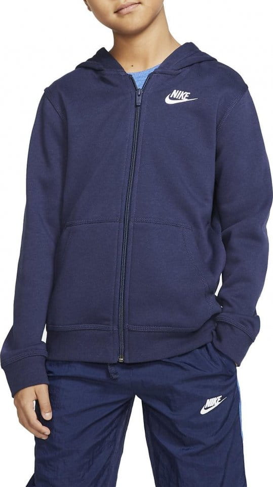 Hooded sweatshirt Nike B NSW HOODIE FZ CLUB - Top4Running.com