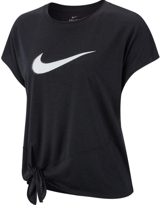 T-shirt Nike W NK DRY SIDE TIE SS TOP GRX