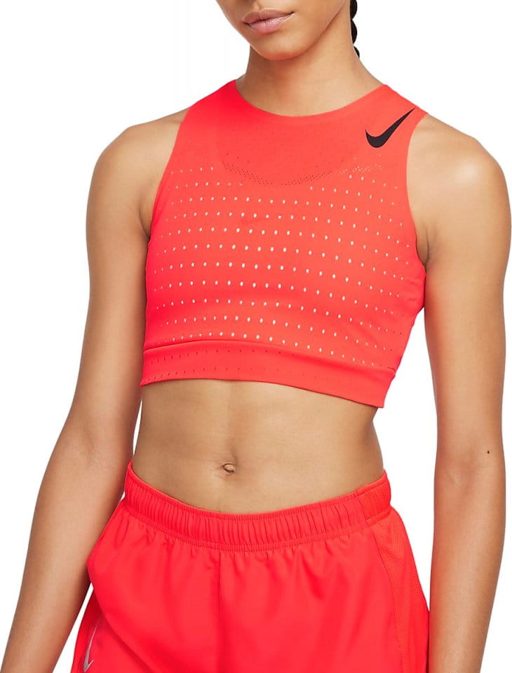 Tank top Nike Aeroswift Women s Crop Running Singlet - Top4Running.com