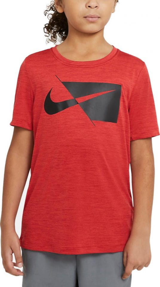 T-shirt Nike HBR T-Shirt Kids Rot Schwarz F657 - Top4Running.com