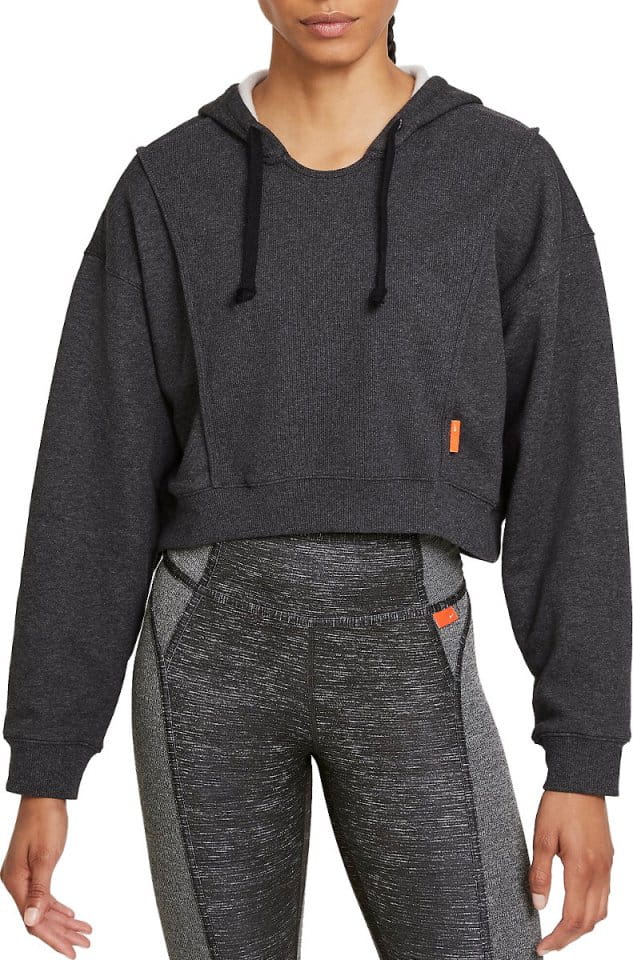 Hooded sweatshirt Nike Dri-FIT Women s Fleece Cropped Training Hoodie