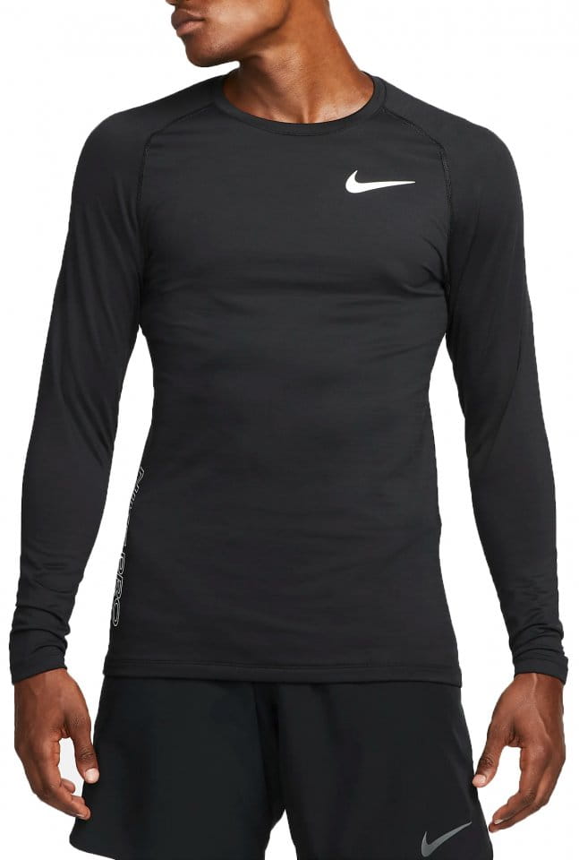 Long-sleeve T-shirt Nike Pro Warm Sweatshirt Schwarz F010 - Top4Running.com