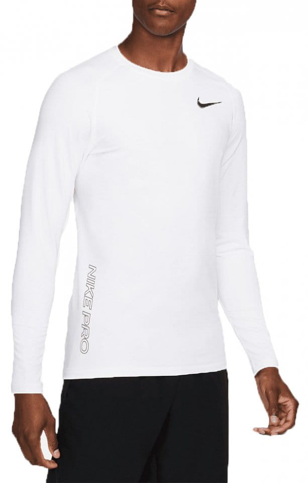 Posteridad pierna Sumamente elegante Long-sleeve T-shirt Nike Pro Warm Sweatshirt Weiss F100 - Top4Running.com