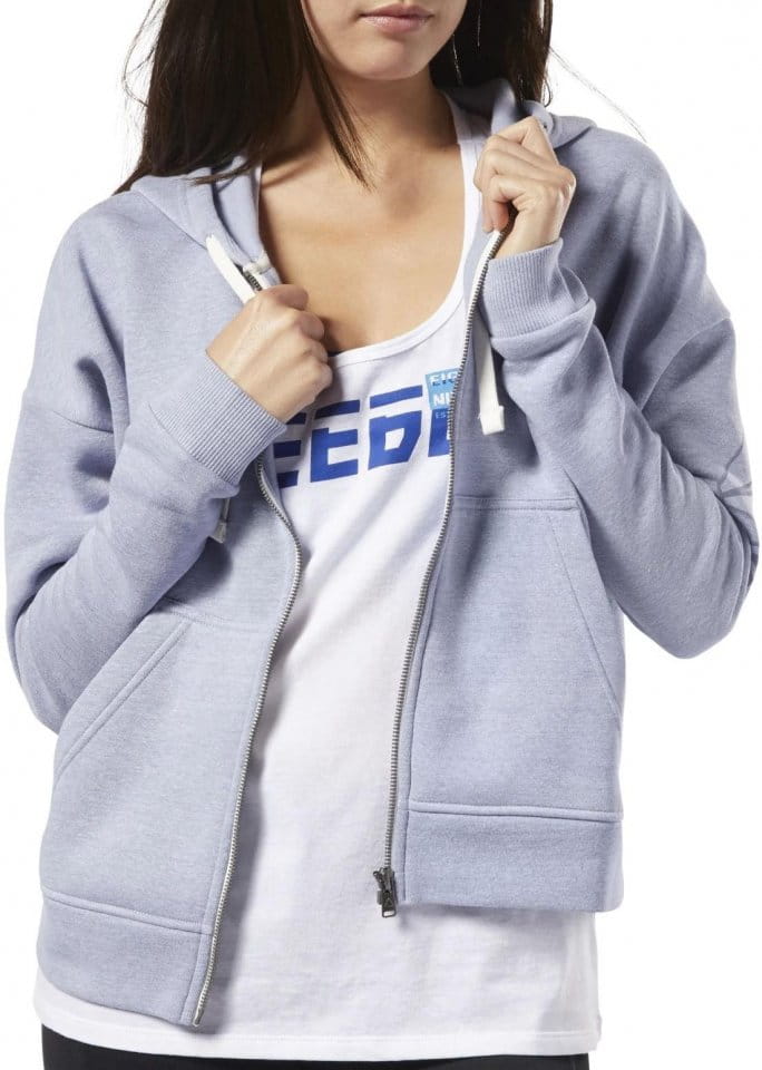 Hooded sweatshirt Reebok TE Marble FZ - Top4Running.com