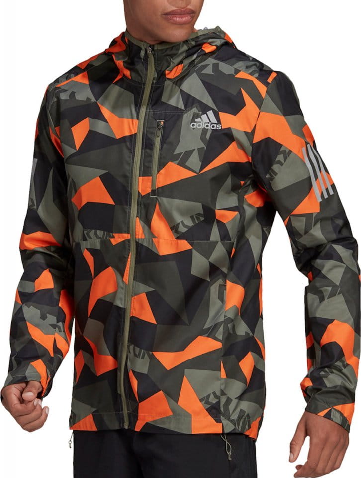 Hooded jacket adidas OWN THE RUN JKT CAMO - Top4Running.com