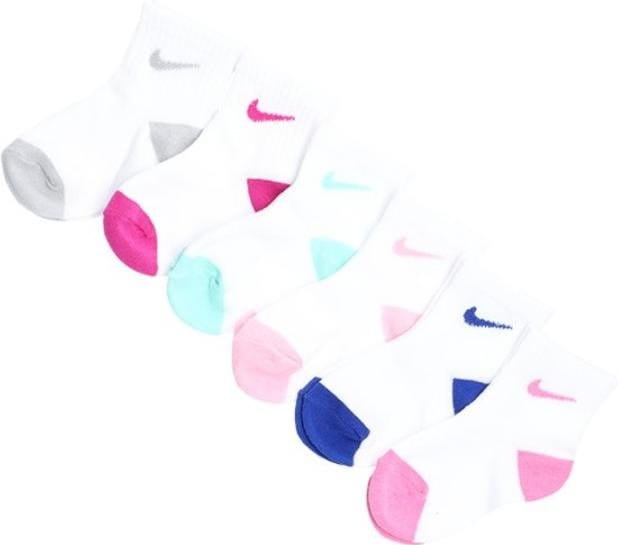 Socks Nike Pop Color Ankle 6er Pack Kids Pink FA8F - Top4Running.com