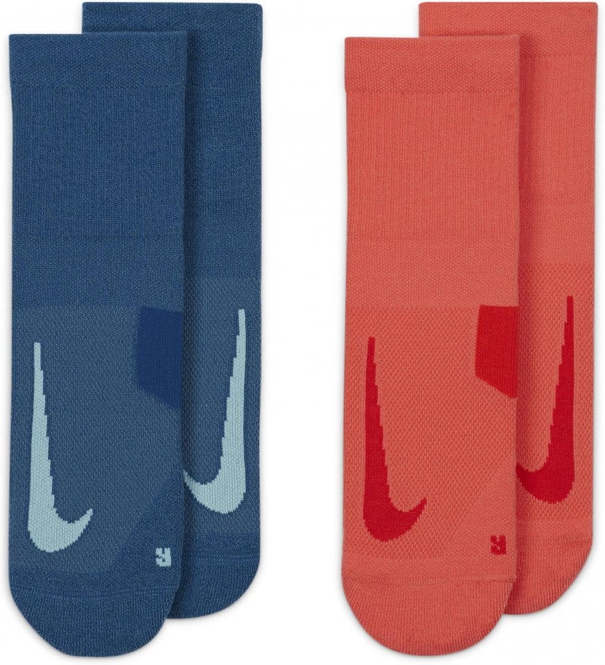 Nike Multiplier Running Ankle Socks (2 Pair)